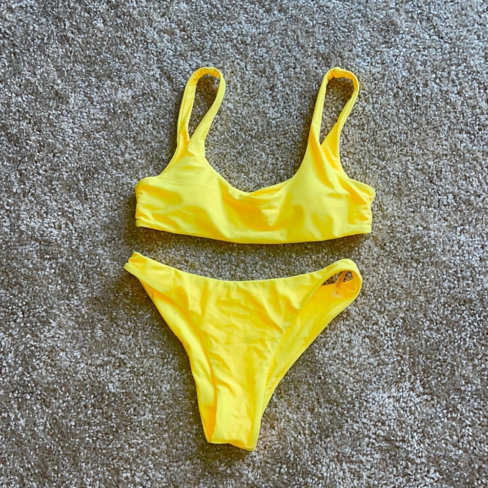 Sunshine Yellow Bikini NWOT Size S